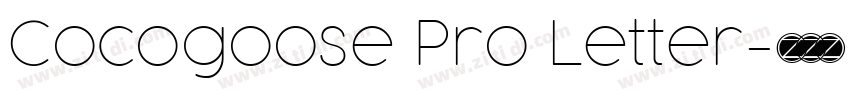 Cocogoose Pro Letter字体转换